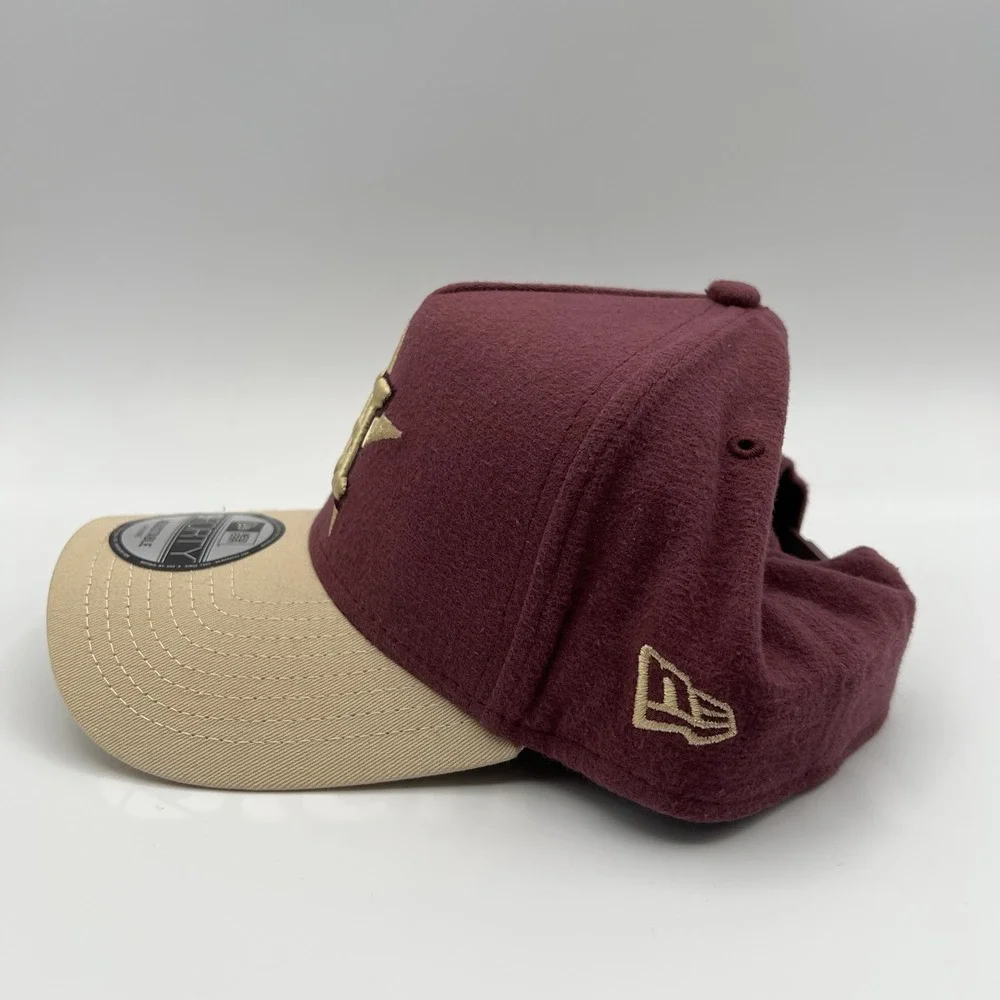 New Era Houston Astros Moleskin 2‎ Tone A-Frame 9Forty Adjustable Snapback Hat